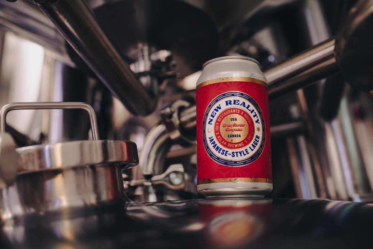 New Reality Lager is a three way collaboration with our friends @joeyrestaurants and our cross-border comrades @aslanbrewing and is now available in cans!⁣
⁣⁣
Available at our house, and all JOEY locations across the Lower Mainland!