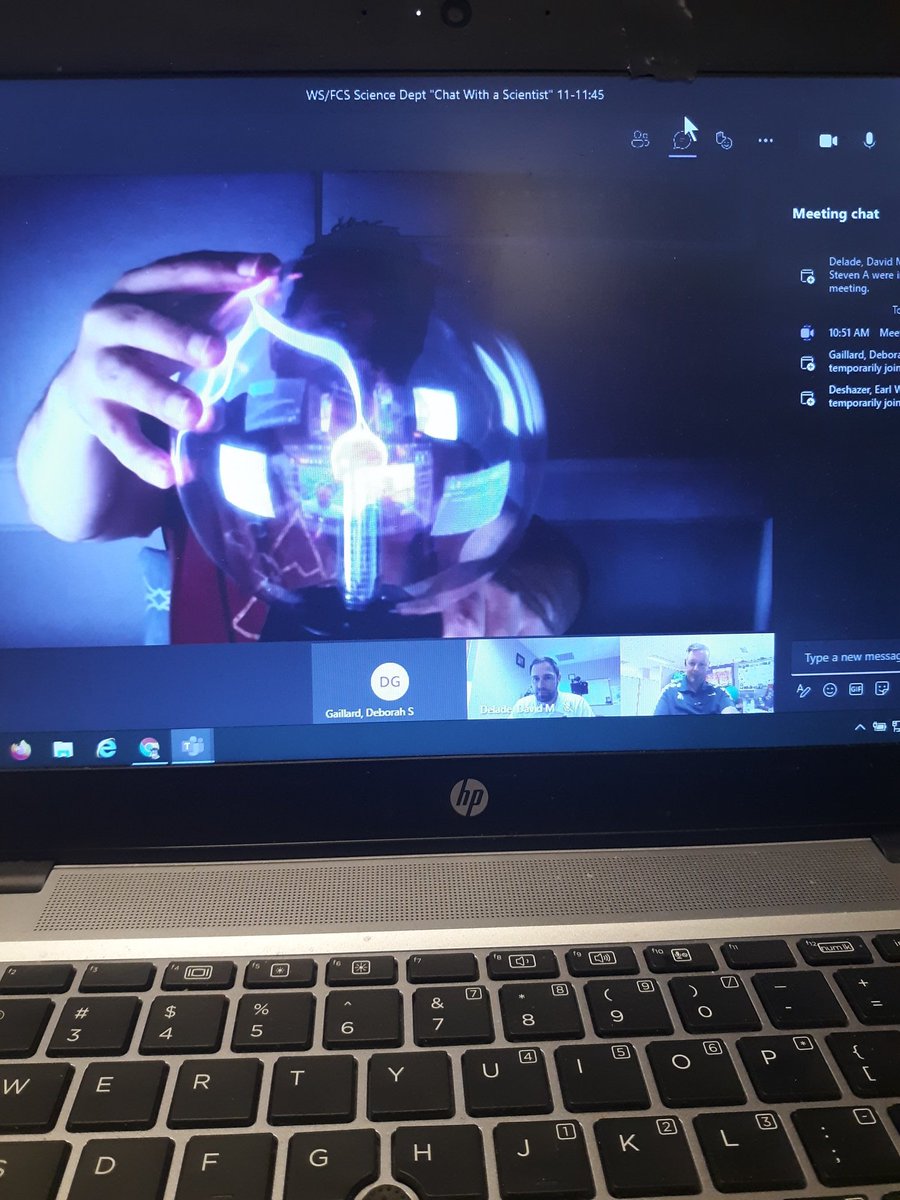 WSFCS_Science's tweet photo. Many thanks to @Willdeshazer for speaking to 24 #SummerRise 4th gr. classrooms. Ss learned about electrical circuits and how he uses that to research nuclear fusion and plasma. Also thanks to @SkypeScientist for setting us up and @PPPLab letting us used your #RDGX to learn from. https://t.co/nSXT6rEbGx