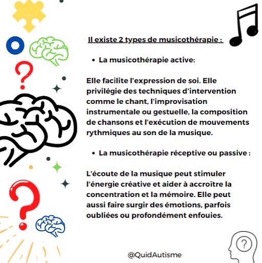 QuidAutisme's tweet photo. La musicothérapie, une possibilité de traitement de l’autisme  🎵🎶

#musicotherapie #therapie #autisme #traitementautisme #tsa https://t.co/u6AIfSZdro