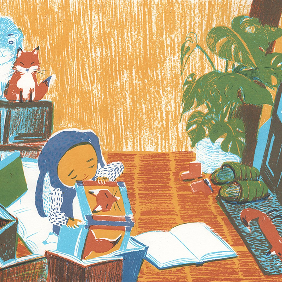 This morning we are delighted to show you the beautiful work of Hyelin! Hyelin was born in South Korea but now lives in Cambridge. She had to study for 16 hours a day at school in Korea (which inspired one of her books). Art has always been an important escape from this intensity