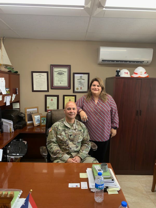 CSJTCPR's tweet photo. LTC Jose Velazquez, DPW Director, and his team welcomed Congresswoman Jennifer Gonzalez, Resident Commissioner for Puerto Rico, where they discussed current and future SRM and MILCON projects that are programmed for Camp Santiago Joint Training Center. https://t.co/xzDHXpuufp