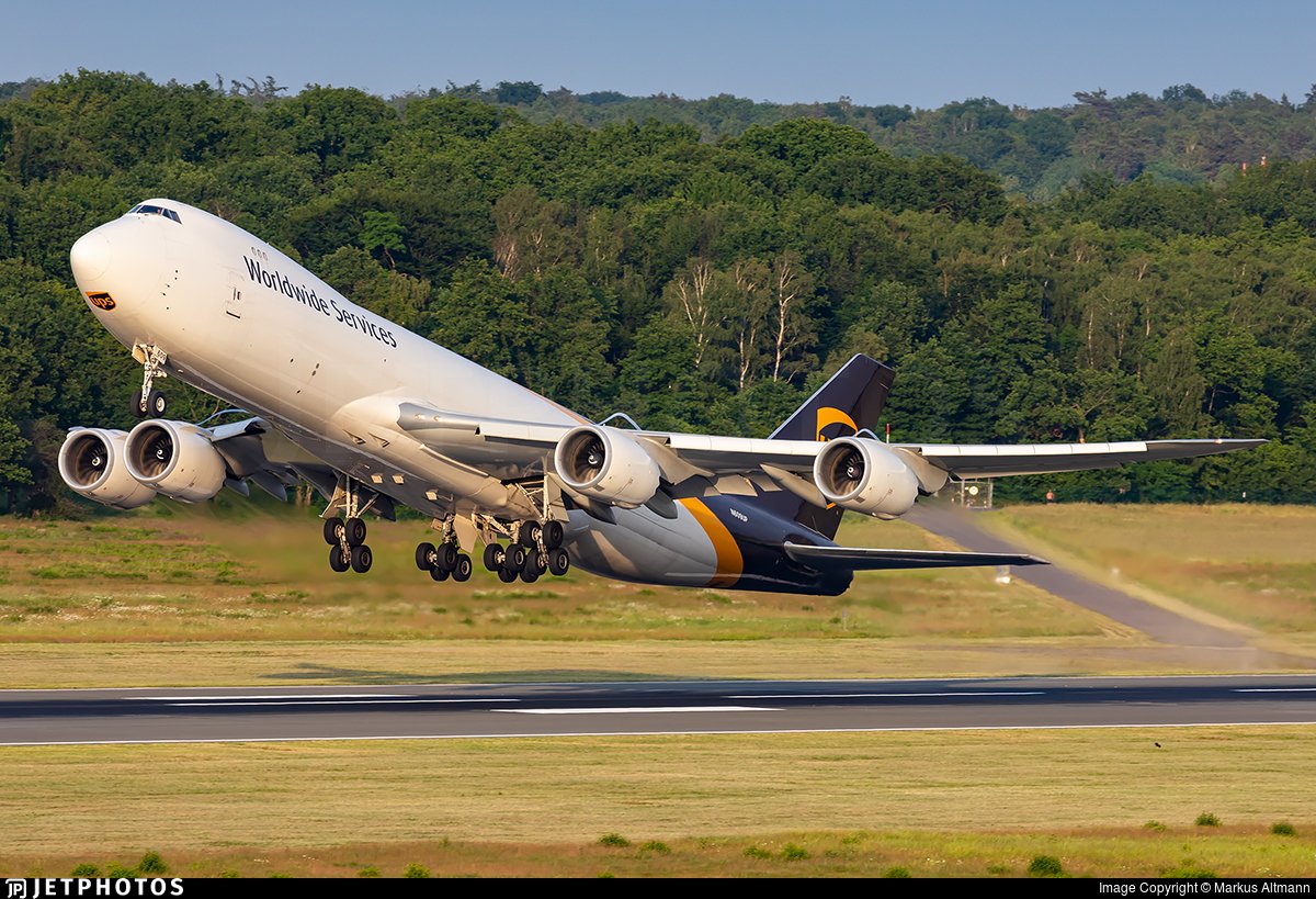 A UPS 747 departing Cologne jetphotos.com/photo/10204391 © Markus Altmann