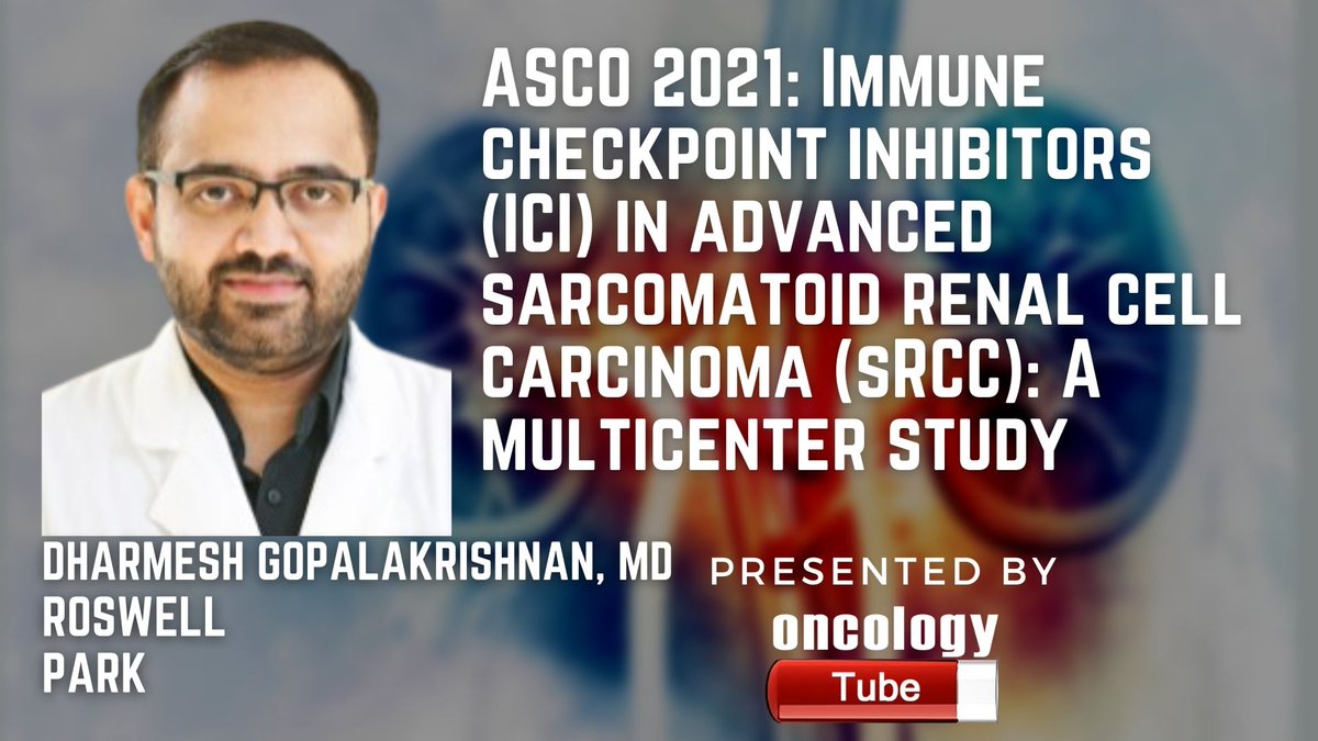 Oncology Tube (@oncologytube) on Twitter photo A Multicenter Study: ICI In Advanced sRCC Dharmesh Gopalakrishnan, MD <a href="/DharmeshGopala1/">Dharmesh Gopalakrishnan</a> <a href="/RoswellUrology/">Roswell Park Genitourinary Oncology</a> <a href="/RoswellPark/">Roswell Park</a> #ASCO21 #SarcomatoidRenalCellCarcinoma #Cancer #Research
oncologytube.com/video/40022/dh… A Multicenter Study: ICI In Advanced sRCC Dharmesh Gopalakrishnan, MD <a href="/DharmeshGopala1/">Dharmesh Gopalakrishnan</a> <a href="/RoswellUrology/">Roswell Park Genitourinary Oncology</a> <a href="/RoswellPark/">Roswell Park</a> #ASCO21 #SarcomatoidRenalCellCarcinoma #Cancer #Research
oncologytube.com/video/40022/dh…