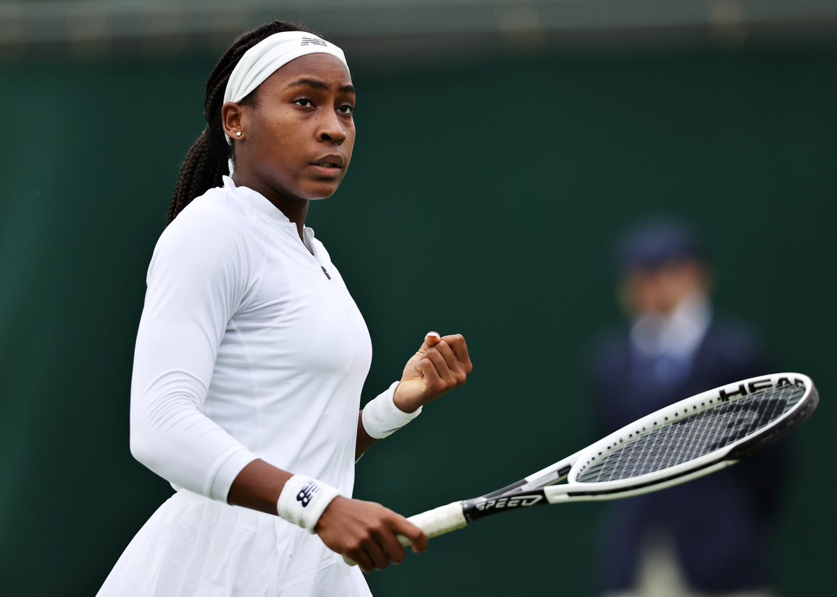 (20) Gauff def. Jones (7-5, 6-4) in the 1st round of #Wimbledon