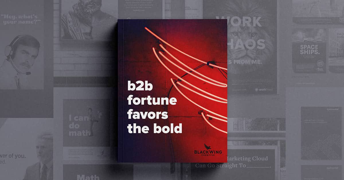 BlackWingB2B's tweet photo. What does BOLD B2B marketing look like? Check out our new eBook, jam-packed with loads of our best creative examples.
...
#B2B #Marketing #B2BMarketing #AdAgency #MakeNoiseGetNoticed #Branding #Advertising #Ebook #CMO #LeadGeneration #Sales
https://t.co/NhL0GfpUgr https://t.co/sJLEz3382b