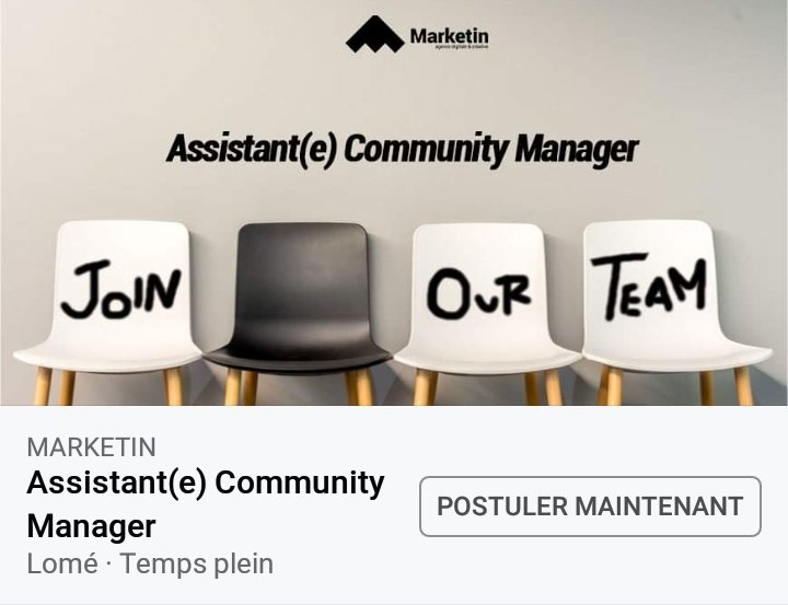 agenceMarketIn's tweet photo. #Recrutement Assistant(e) Community Manager

En savoir plus 👉 https://t.co/oBYzNqSpv0 

#Marketin https://t.co/zCzD8nDcte