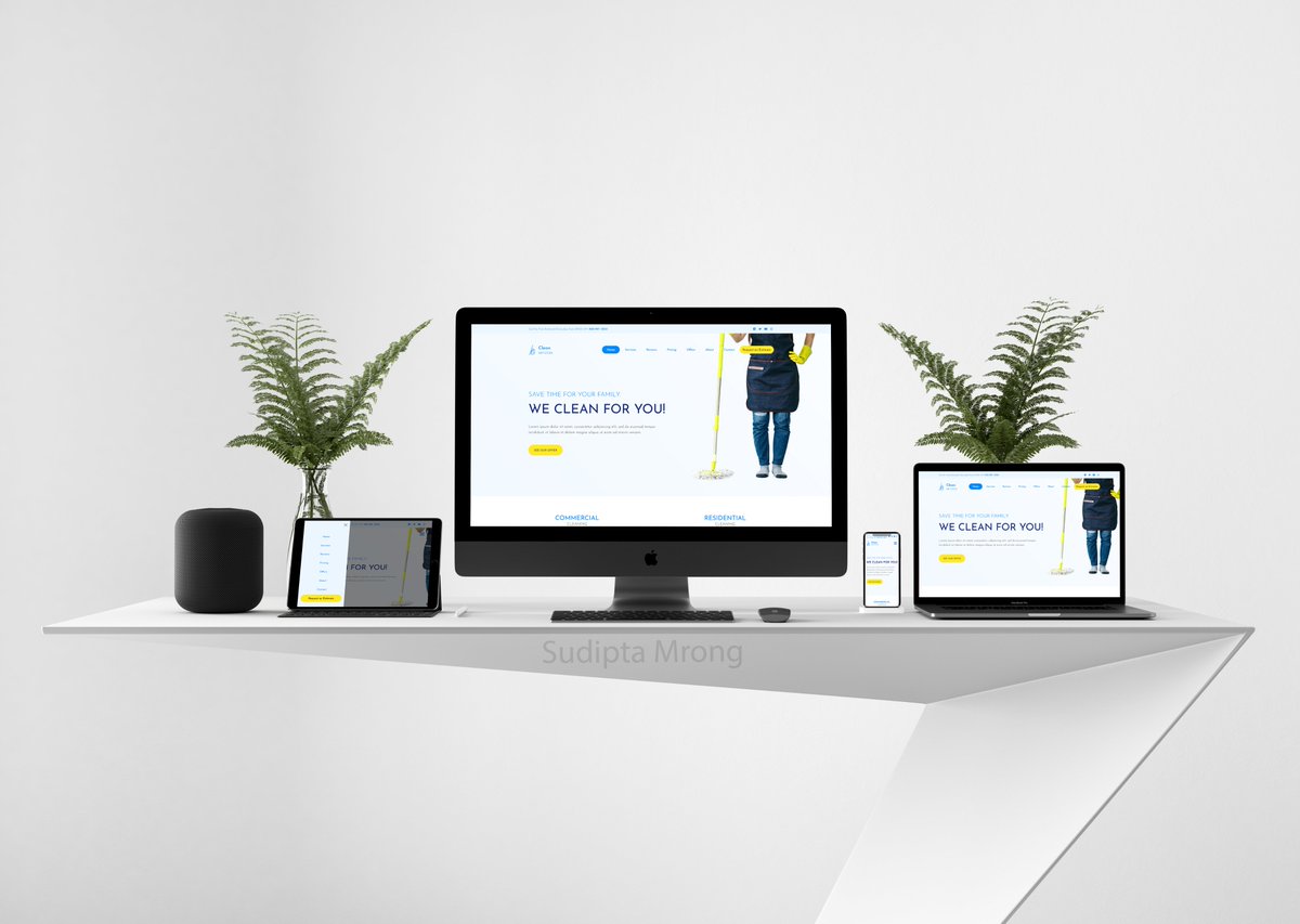 sudiptamrong's tweet image. Clean Services is a responsive web template, designed by Sudipta Mrong. Clean Services web template is the best choice for all house cleaning services business websites.

Demo: clean-services.sudiptamrong.com

Contact: tinyurl.com/nk55uvvk

#cleaningserviceswebsitetemplate #responsive