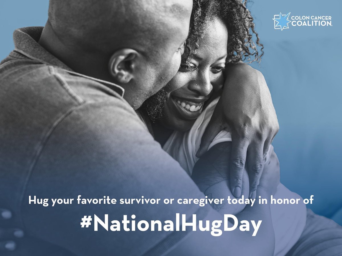 For National Hug Day - Don't forget to hug your favorite survivor or caregiver! #NationalHugDay