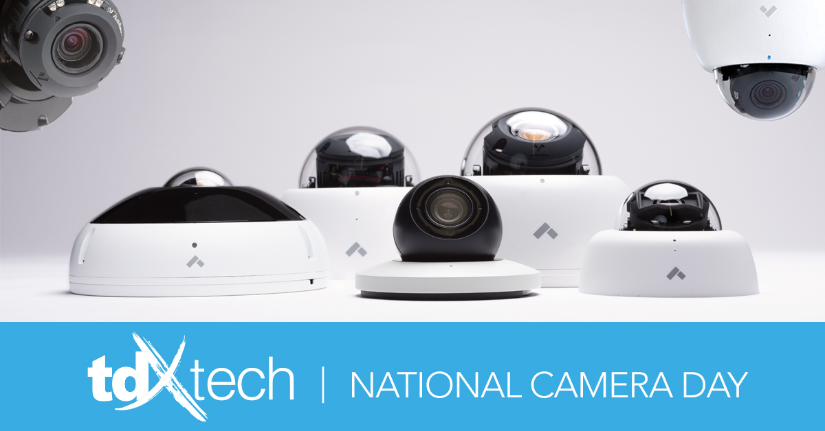 TDXTech's tweet photo. Its #NationalCameraDay! 

We at #TDXTech would like to take a moment to recognize one of our #securityCamera partners, @VerkadaHQ. They have taken #videoSurveillance to a whole new level by eliminating NVRs and DVRs, and by creating one of the industry’s easiest-to-use platforms! https://t.co/vidgkjJQdc
