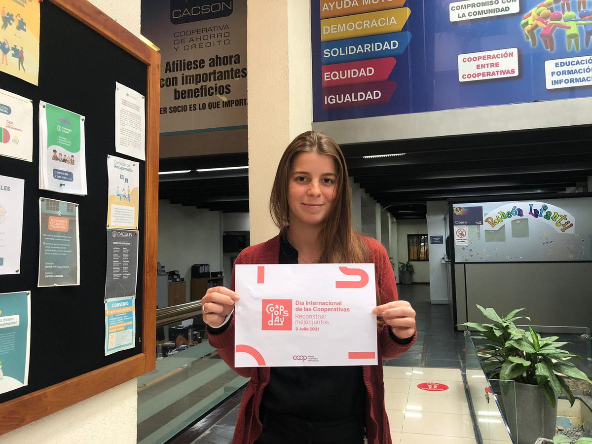 CoopCACSON's tweet photo. El próximo sábado 03 es el Día Internacional de las Cooperativas, compartimos la consigna #ReconstruirMejorJuntos para demostrar que los mejores modelos son centrados en las personas, basados en los valores cooperativos de autoayuda y solidaridad.

#Cooperativa #CACSON #CoopsDay https://t.co/ohiMfYEeOi
