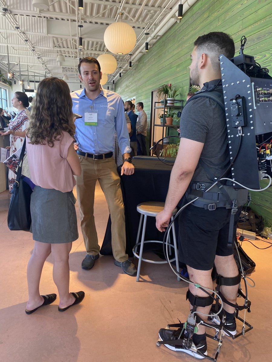 humotech (@humotech) on Twitter photo Humotech’s Josh Caputo and John Mangual were interviewed by local news networks at Over Eden during today’s launch of the reimagined Pittsburgh Robotics Network (<a href="/RoboPGH/">Pittsburgh Robotics Network</a>). Stay tuned for some of the coverage!
#MadeInPGH #Robotics #Pittsburgh #Exoskeletons Humotech’s Josh Caputo and John Mangual were interviewed by local news networks at Over Eden during today’s launch of the reimagined Pittsburgh Robotics Network (<a href="/RoboPGH/">Pittsburgh Robotics Network</a>). Stay tuned for some of the coverage!
#MadeInPGH #Robotics #Pittsburgh #Exoskeletons