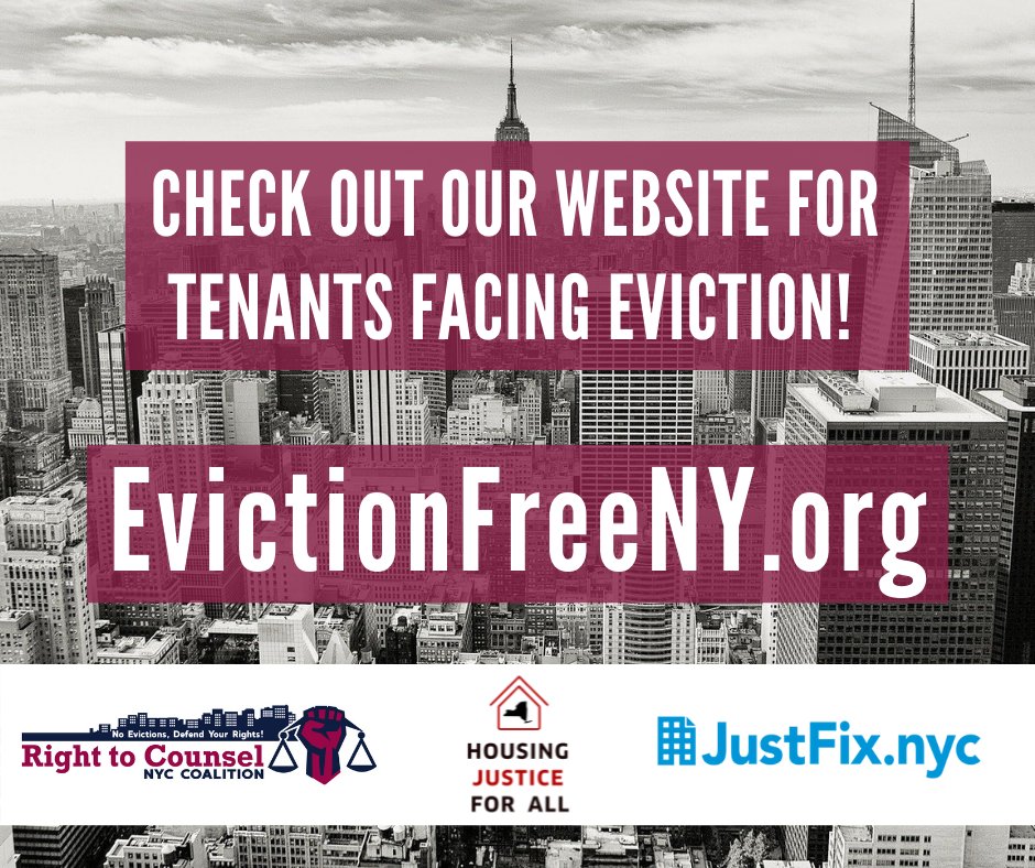 RTCNYC's tweet photo. Did you know? Most tenants can delay their evictions until August 31st if they submit a hardship declaration form. Tenants can submit the form online using our new https://t.co/KLBn6ze7rX website! #EvictionFreeNY #FightToStay #DeclareHardship https://t.co/2L3el9Swzm