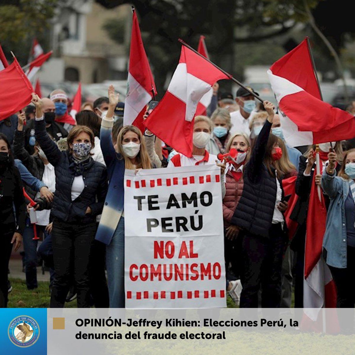 El Jurado Nacional de Elecciones (JNE) es el organismo que proclama a los políticos elegidos de manera universal libre, asegurando la completa y total transparencia del proceso.

Leer más en: 

demosnoticia.com/wordpress/2021…

#DemosNoticias

#29Jun #Opinión #JeffreyKihien