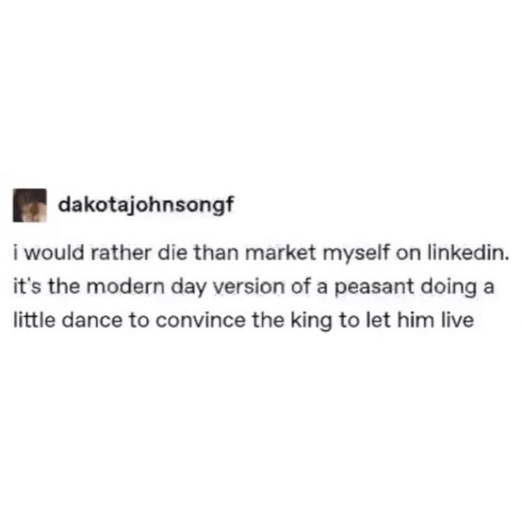 margareeeeti's tweet photo. deleting linkedin https://t.co/olA0jeVjIm