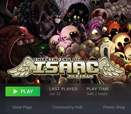 TTV69's tweet photo. @edmundmcmillen Just scraped in on Steam (with an additional healthy dose on Switch) #dontplayit https://t.co/ZbDi4gfFrV