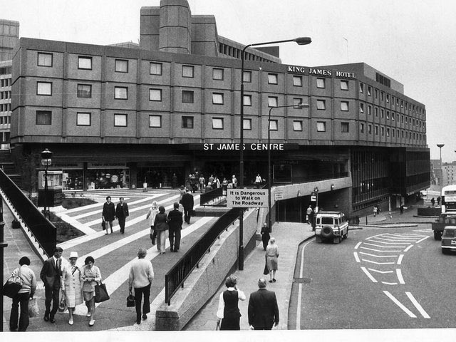 edinspotlight's tweet photo. St James Centre in the 70s, 90s &amp; today #Edinburgh https://t.co/CHSE5xRwXT