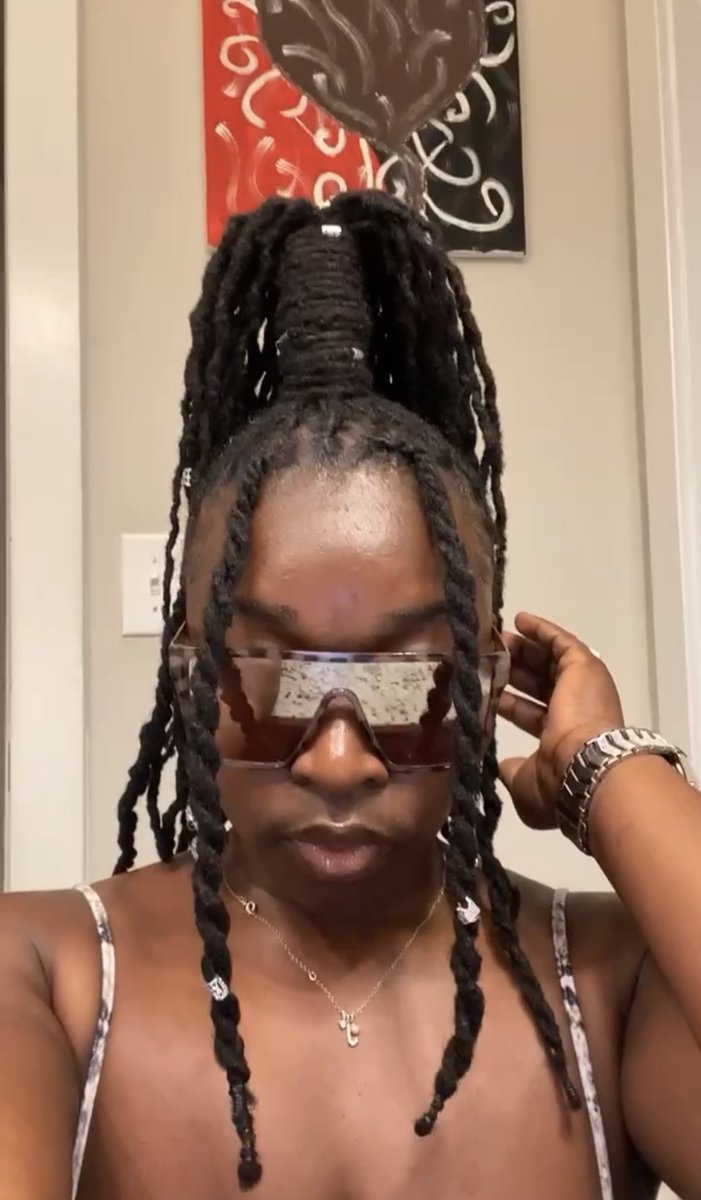 DollChocolateee's tweet photo. Me when people say “you can’t do much with locs” 🥴🙄 

Loc Appreciation post 👏🏾😻 https://t.co/NGfDlqyU8W