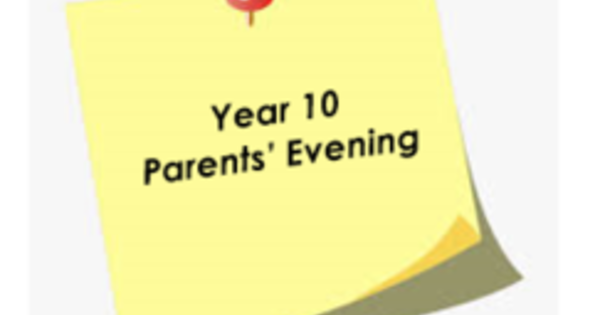 Year 10 Parents Evening is on Tuesday 6th July between 4-7pm.

Please use the school cloud link to confirm time slots with your subject teachers.