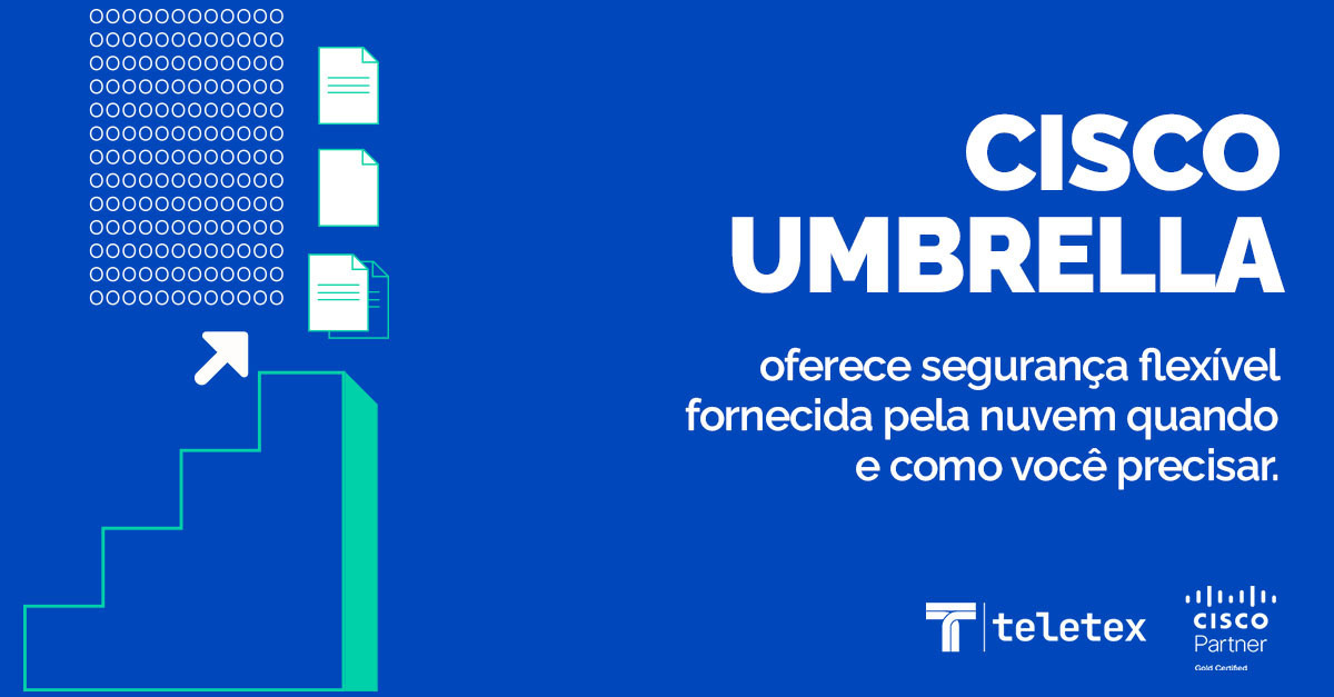 Teletex's tweet photo. Agora ficou mais fácil proteger seus usuários em qualquer lugar e em poucos minutos! Não espere pela invasão de dados. Acesse: https://t.co/8BxsMTVfOw e saiba mais sobre o Cisco Umbrella!

#Teletex #CiscoUmbrella #CiscoGoldPartner #Cybersecurity #CloudComputing https://t.co/e8r48t7RWe