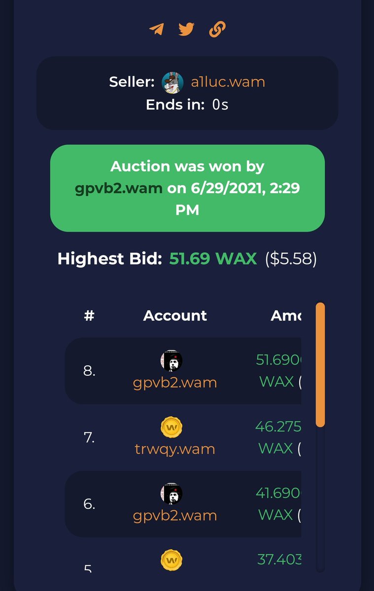 wsbpunks's tweet photo. Yooooo congrats

gpvb2.wam

Youre the first in on something huge. Better HODL... 😏😏😏

#bountypunks #wax # https://t.co/B0EkqP6XvH