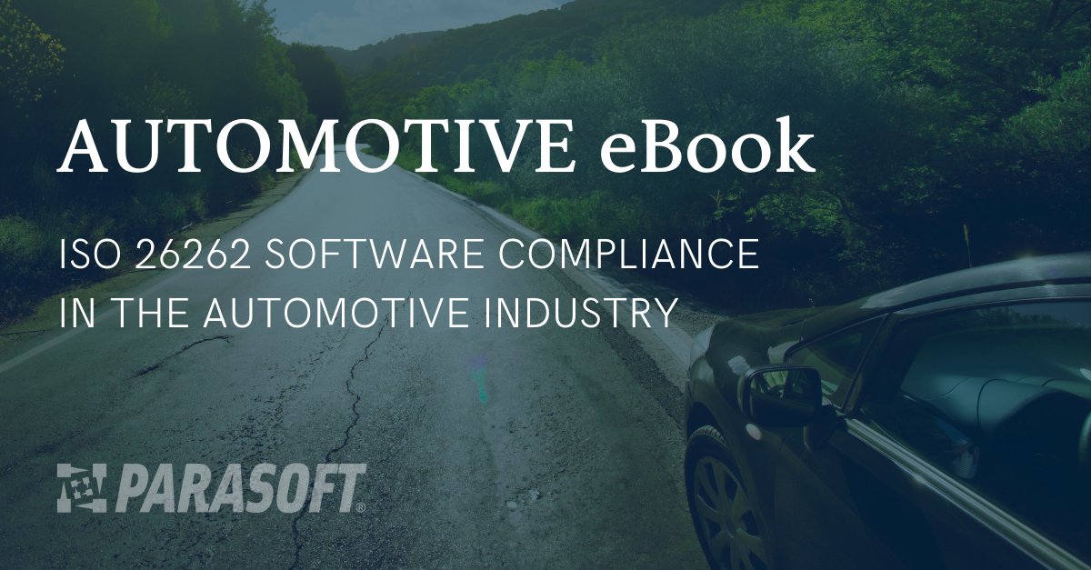 Parasoft's tweet image. ISO 26262 plays a crucial role in the #automotive industry for delivering safe and #securesoftware. Get insights into the requirements for compliance testing, tool qualification for safety-critical automotive systems, and more! #embeddedsoftwaredevelopment alm.parasoft.com/iso26262-softw…