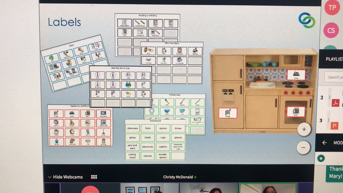 Great stuff about inclusive play in the <a href="/ELN_ISTE/">Early Learning Network - ISTE</a> playground. Support Ss with clear visuals &amp; symbols using <a href="/Widgit_Software/">Widgit</a>. Label categories to build independence &amp; support vocabulary skills. #ISTELive 👩‍🍳 🍅🥦🥑