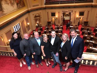 LELSMN's tweet photo. LELS was honored and privileged to be with Arik & Megan Matson, MPPOA (Brian Peters) and Waseca County Attorney (Rachel Cornelius) at the MN Capitol today. The Matson Strong bill is on the verge of being voted upon, passed and signed into law. #MatsonStrong https://t.co/JR0qw8me5t