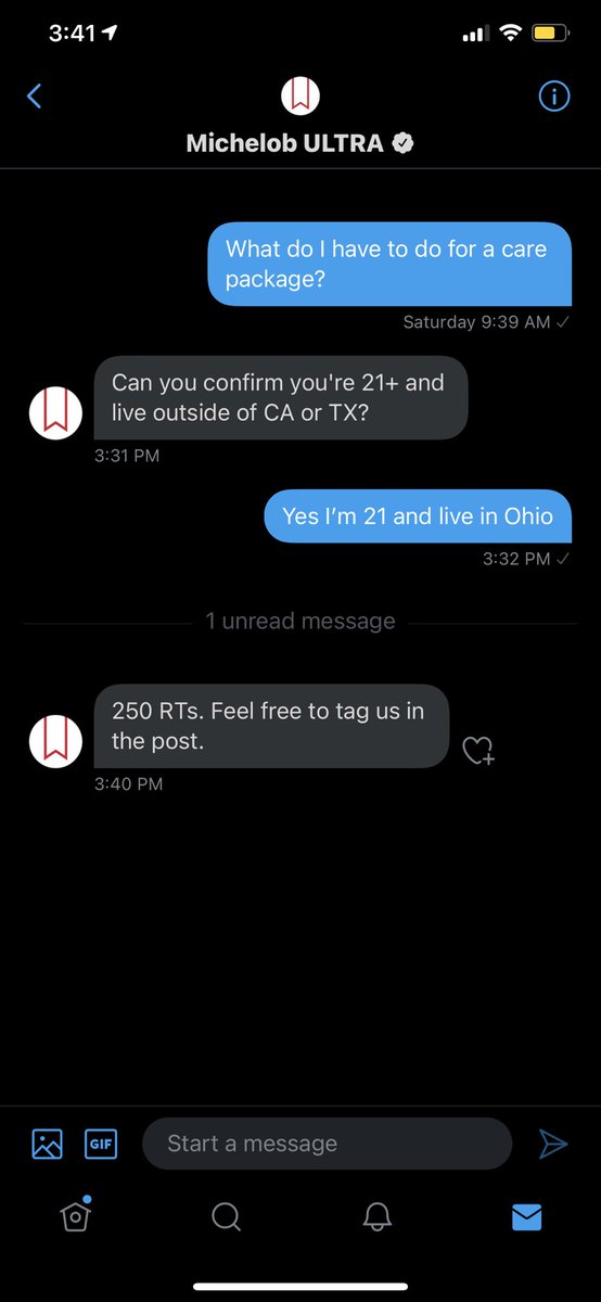 Help a brother out <a href="/MichelobULTRA/">Michelob ULTRA</a>