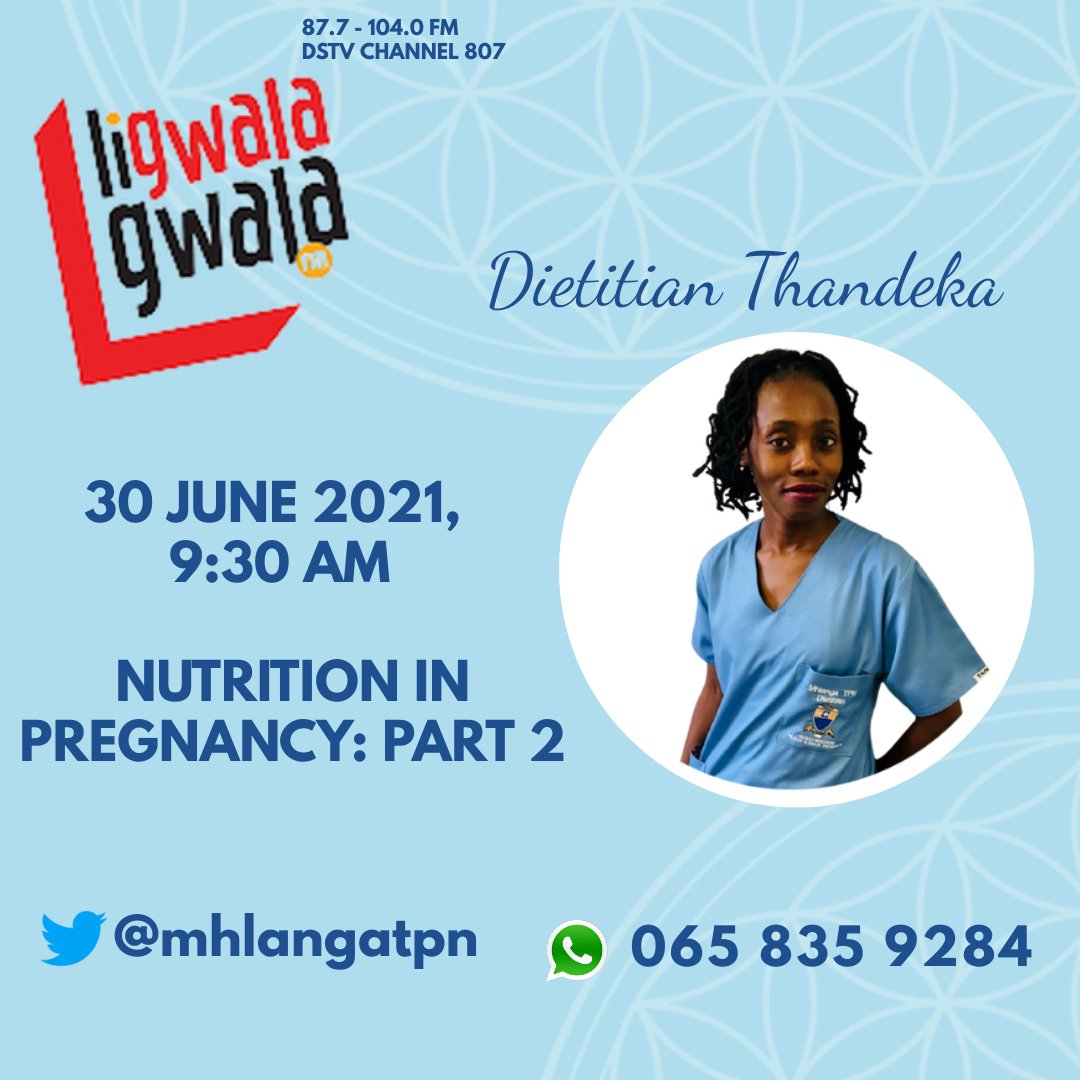 Vomiting, heartburn or indigestion......
Tune in as we discuss common nutritional problems that pregnant women experience and how to deal with them.
#ClinicalDietitian #AskADietitian