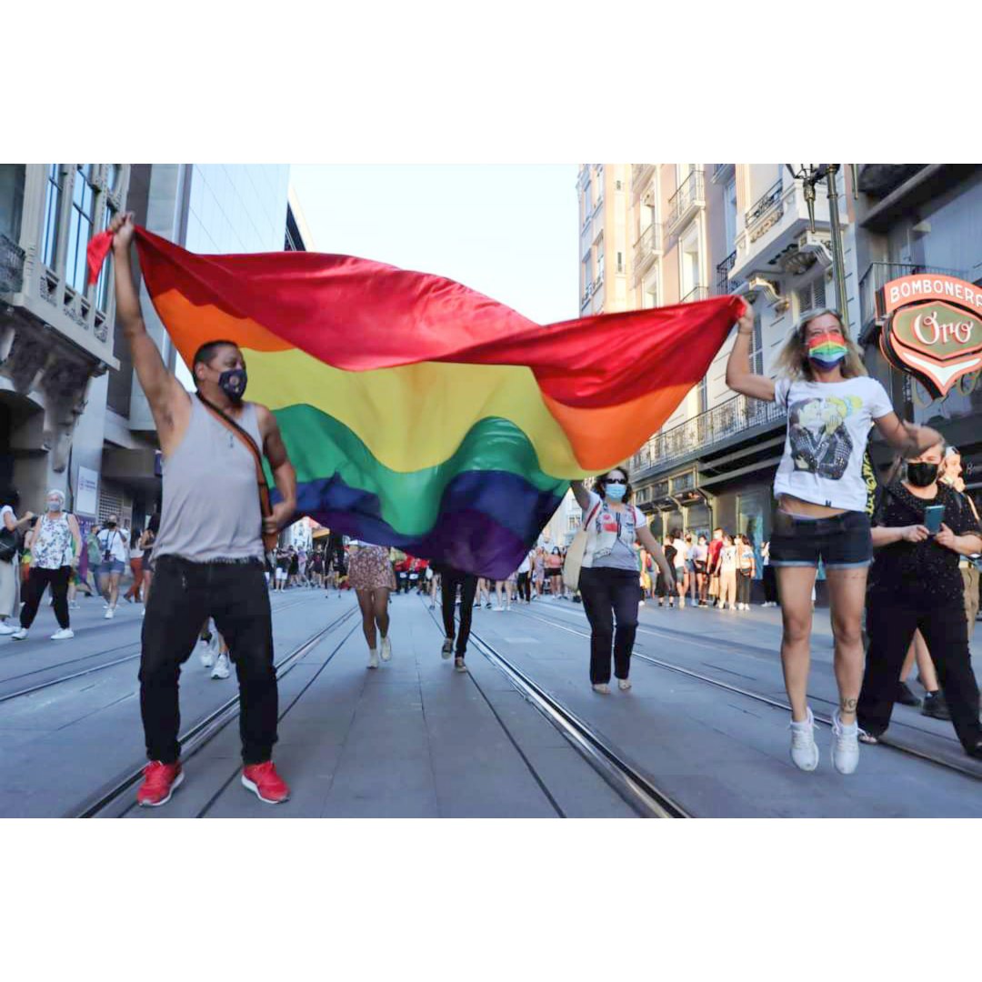 El #orgullo y sus banderas son de su gente. De la calle. De sus luchas, de sus afectos, de sus expresiones, e identidades. No necesitamos ni queremos #pinkwashing #Orgullo #OrgulloSiempre #OrgulloLGTBI