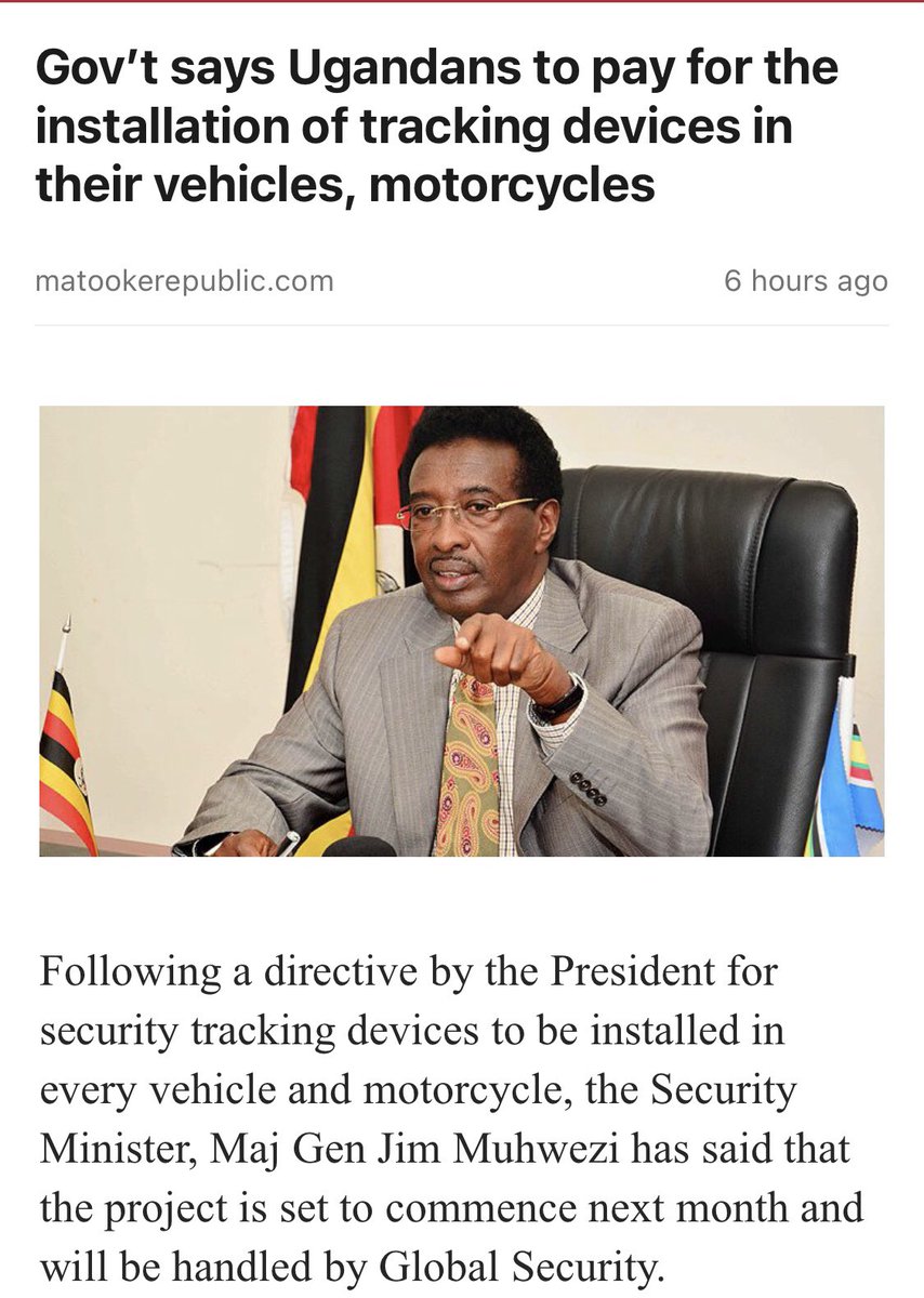 Really ? Uganda ? Covid19, lock down , business closed , hungry for food , gasping with poor health care and now to pay for tracking device ? Who needs it ? Why not pay for it if you need it 🤷‍♀️🙇🙄