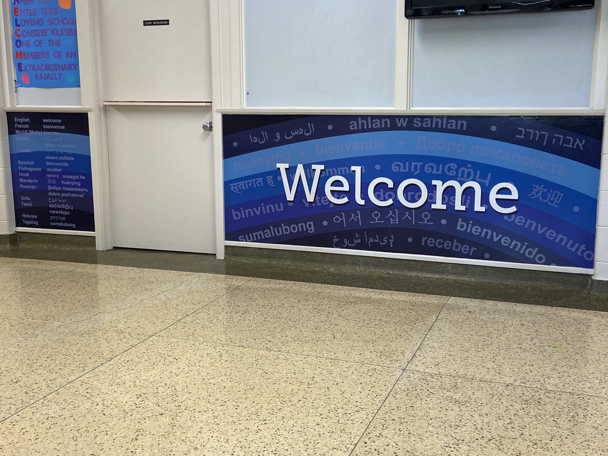 FitchSchool's tweet image. Love our new welcome sign! Love seeing the variety of languages spoken at Fitch. Thanks to Darryl at Absolute Impact for creating this awesome sign. ❤️😁 @dsbn