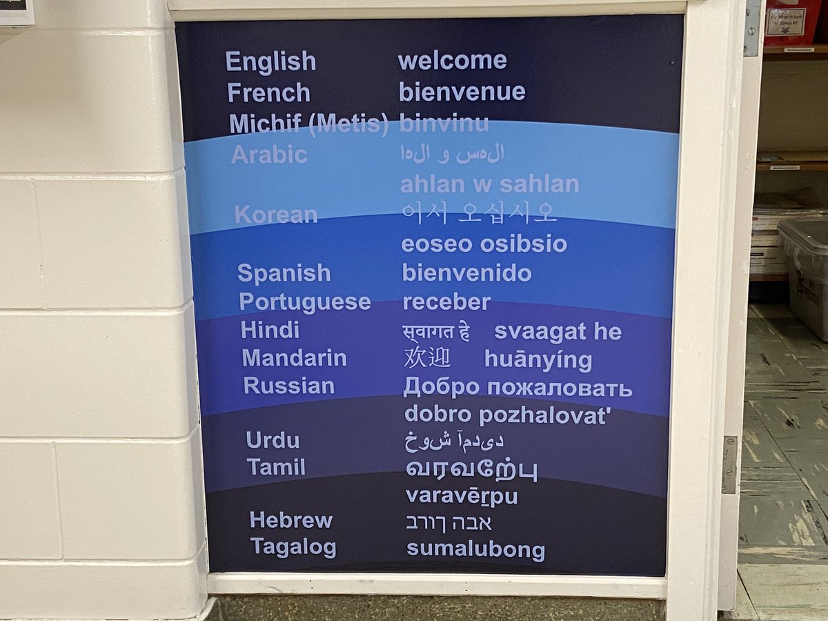 FitchSchool's tweet image. Love our new welcome sign! Love seeing the variety of languages spoken at Fitch. Thanks to Darryl at Absolute Impact for creating this awesome sign. ❤️😁 @dsbn