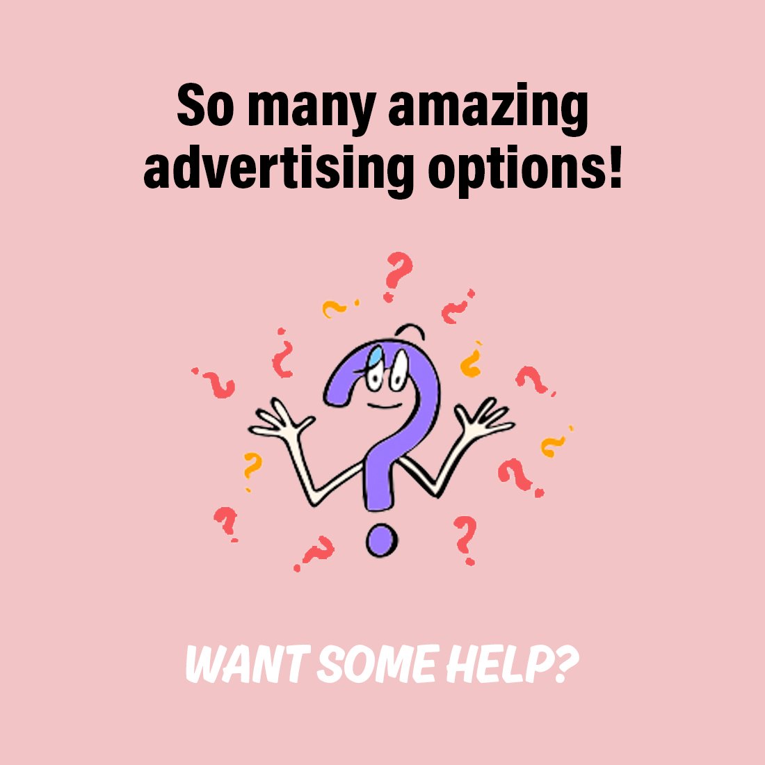 Need some guidance finding the media that works best for you?

Whether you’re looking for instant recommendations or prefer a more in-depth email consultation with an Addy Advisor, we can help you find the best options for your business.

Check it out: hubs.li/H0Rf-TN0