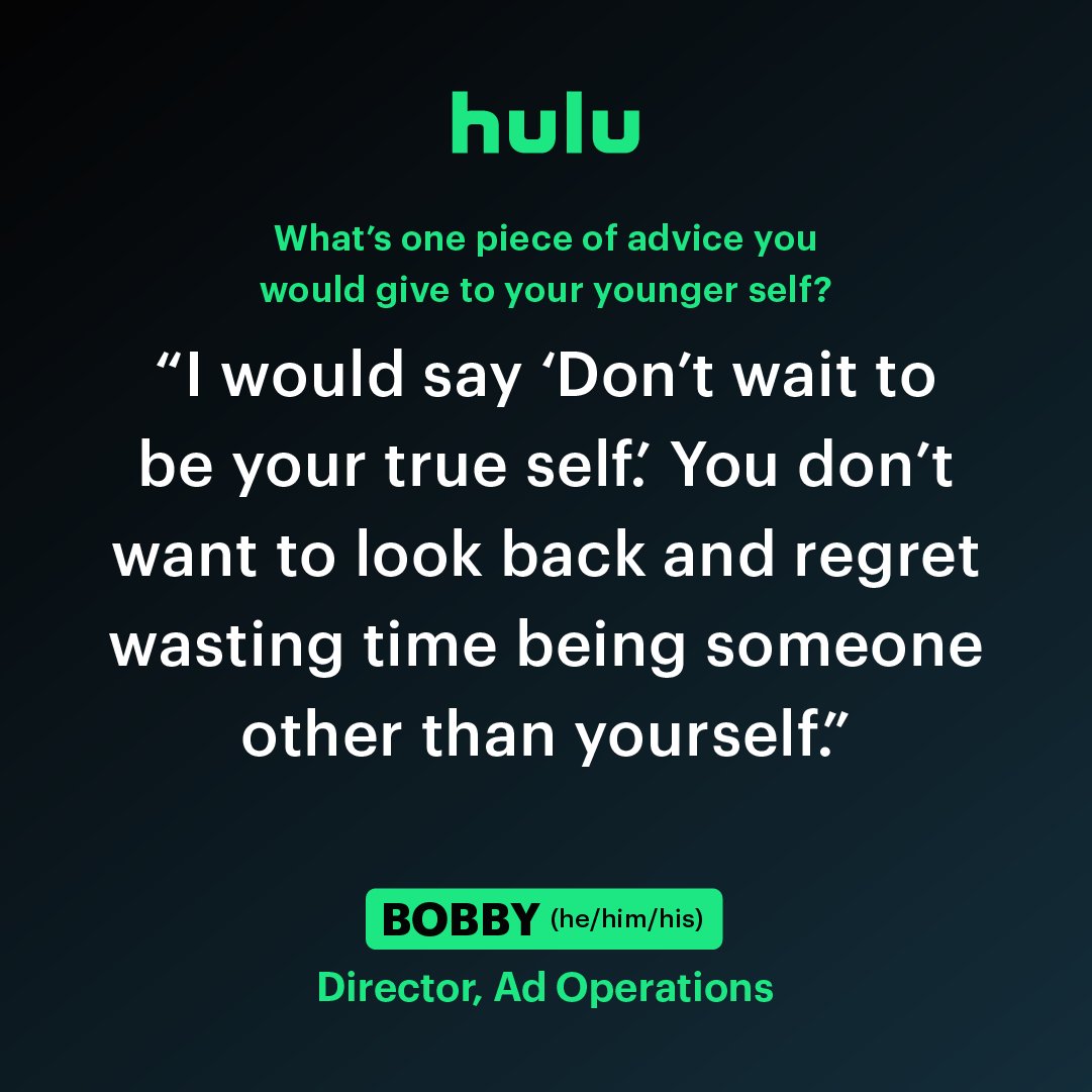 Meet Bobby! 👋 He oversees Local Ad Sales Operations within Disney Ad Sales! Swipe through to hear how Bobby celebrated Pride this year and read one piece of advice he'd give to his younger self. #PrideNeverStops #LifeAtHulu
