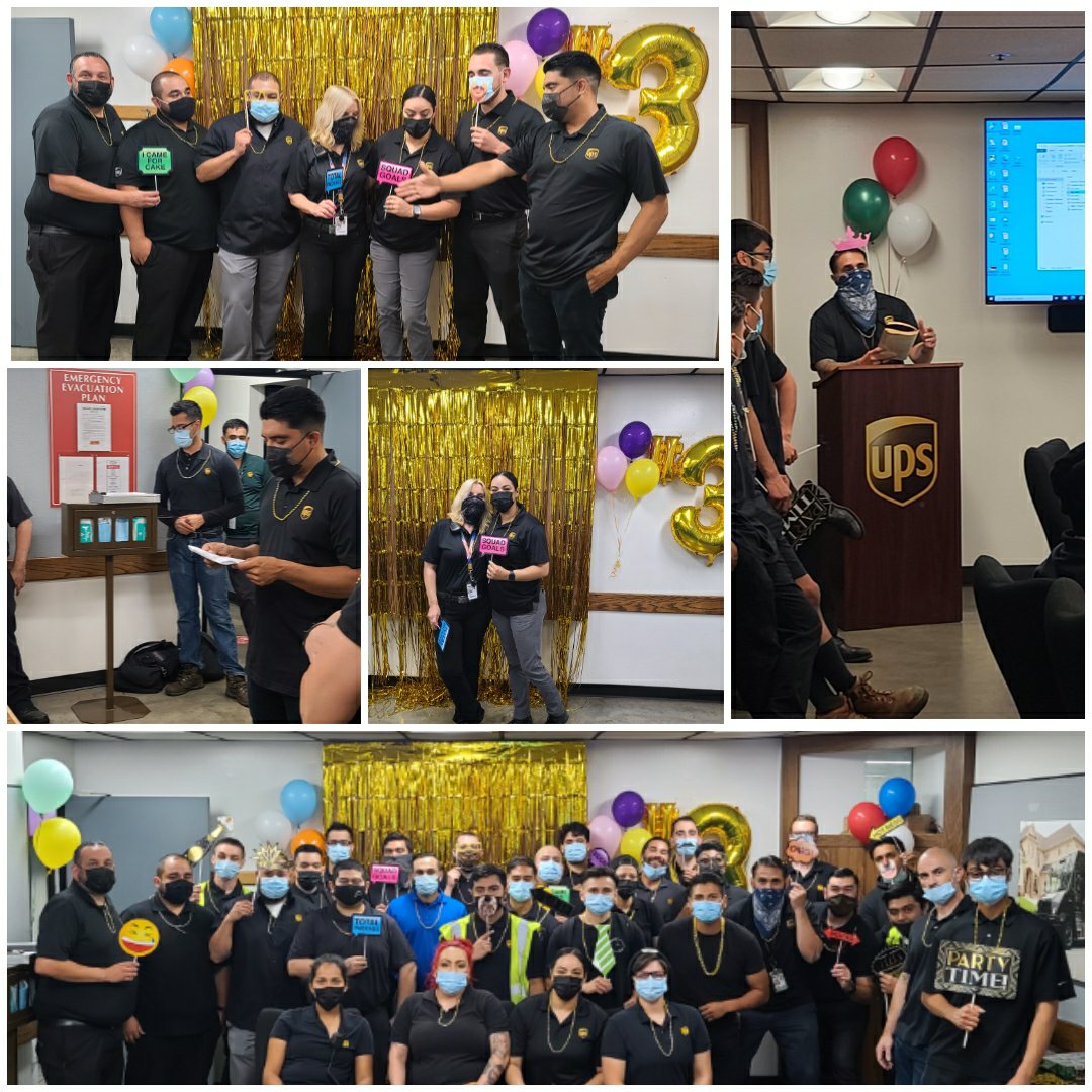 Day 2 PT Supervisor recognition week. Blacked out Tuesday and photo booth. Having some fun with the Cerritos Twilight. #ThanksForDelivering @UPSRalph @melirere @Jimboos4 @jimweber88 @sasse_kyle @HR_Christine