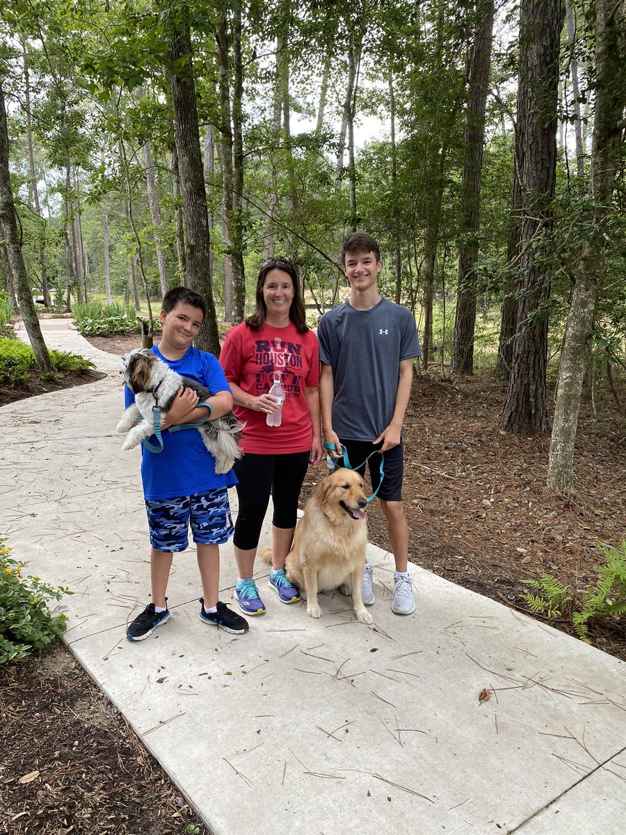 Nature Selfie…the kids LOVE our nightly walks with the dogs! #creightonsummerfun