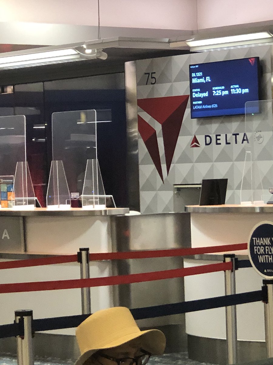 nicedwards144's tweet photo. @Delta to say you handled our flight DL1321 DTW-MIA 8:30am dep. inappropriately is an understatement.  2 mechanical issues in DTW caused delays which led to bad weather in Miami area diverting us to Orlando. No food open in Delta Orlando terminal, no one in sight?! #shameonyou https://t.co/BtFoN4cQEg