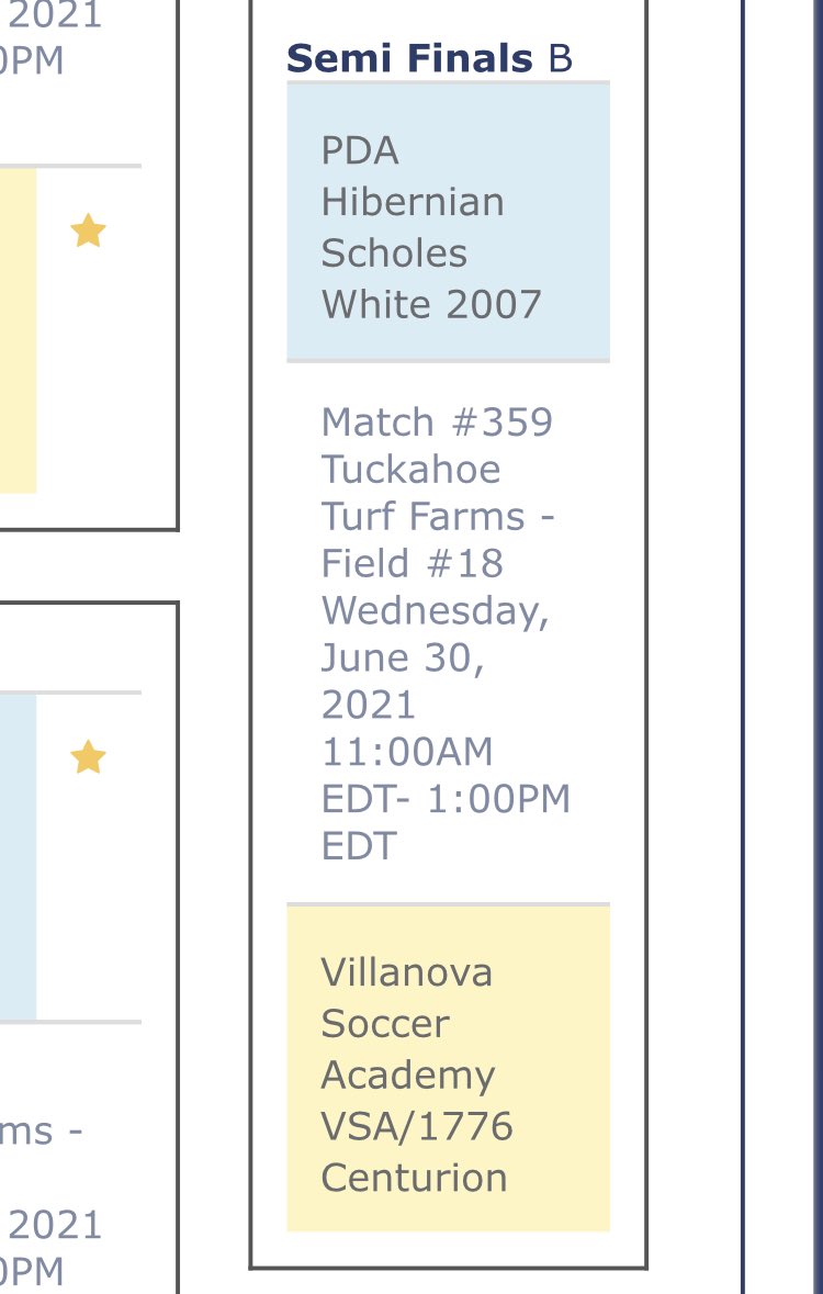 ☘️⚽️☘️Good luck to Scholes tomorrow in the USYS Eastern Regional Semi Finals! #PDAHibos #DevelopmentThroughCompetition