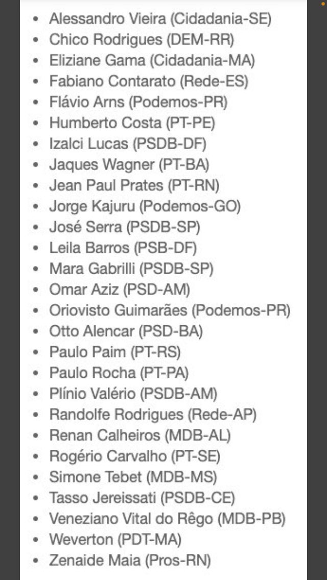 <a href="/SenadoFederal/">Senado Federal</a> Lista da limpeza. 
Não vote nestes lixos aqui
