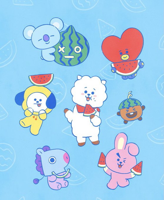 Btsキャラクターbt21のカレンダー7月の壁紙画像はどこでみれる Bts情報局love Life