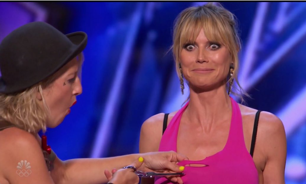 agttimepod's tweet photo. Iโm with Heidi, what are we watching here? #AGT #AGTAuditions #AGTTimePod https://t.co/G8eZyk0zWA