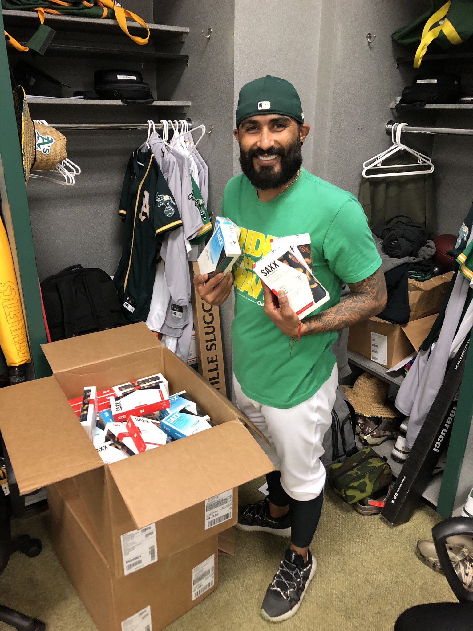 Sergio Romo on X: Yooooo! @saxxunderwear with the 🔥 package!! No sweaty  balls over here! Haha #thatswhatsup mad appreciation for u guys!   / X