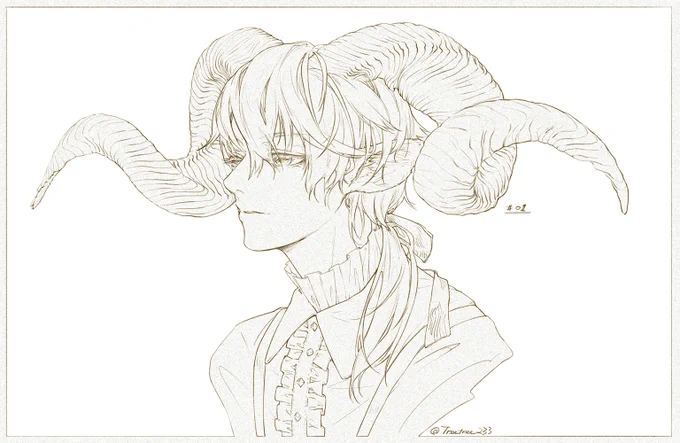 Horn studies with 三无Marblue ~ Bighorn (01/12) 