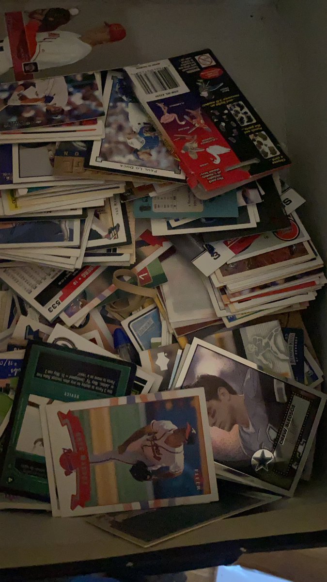 Lucas Treptow (@lucastreptow) on Twitter photo Yo <a href="/CardTalkPod/">CardTalkPod</a> bunch of baseball cards from early 2000’s - is it worth the time to go through each of them? What are the chances I will find something valuable? Yo <a href="/CardTalkPod/">CardTalkPod</a> bunch of baseball cards from early 2000’s - is it worth the time to go through each of them? What are the chances I will find something valuable?