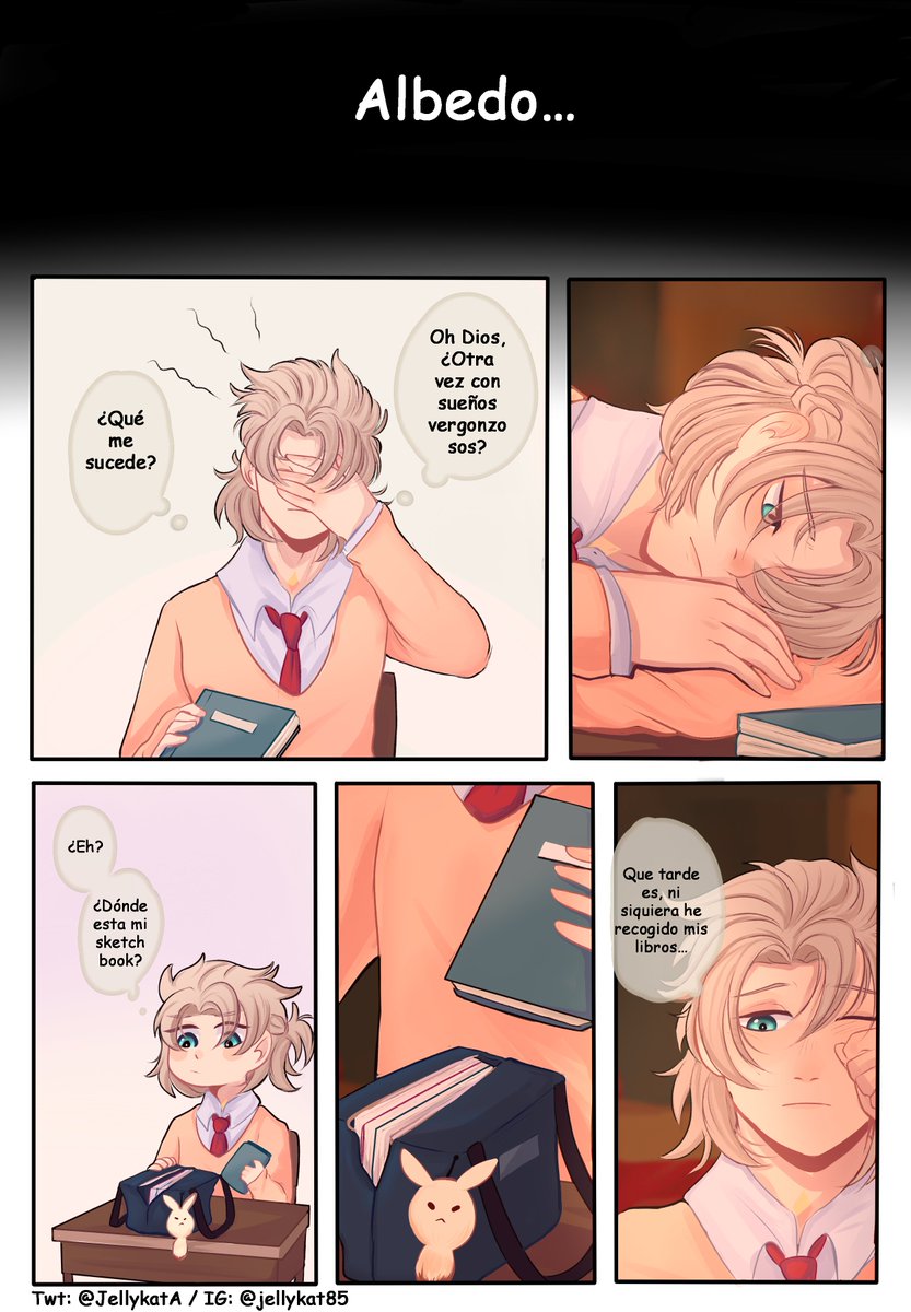 Au Escolar.- Obsesión (prt. 2? creo)

La segunda parte del comic que dibuje hace MESES, la parte 1 es desastrosa (odio el dibujo)

Parte 1/2

#原神 #GenshinImpact #Albether #XiaoAether #kaeya  #魈空 #XiaoAether 