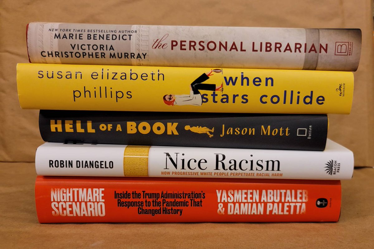 New Release Tuesday! #bn #bookstagram #thepersonallibrarian #mariebenedict #whenstarscollide #susanelisabethphillips #hellofabook #jasonmott #niceracism #robindiangelo #nightmarescenario #yasmeenabutaleb #damianpaletta