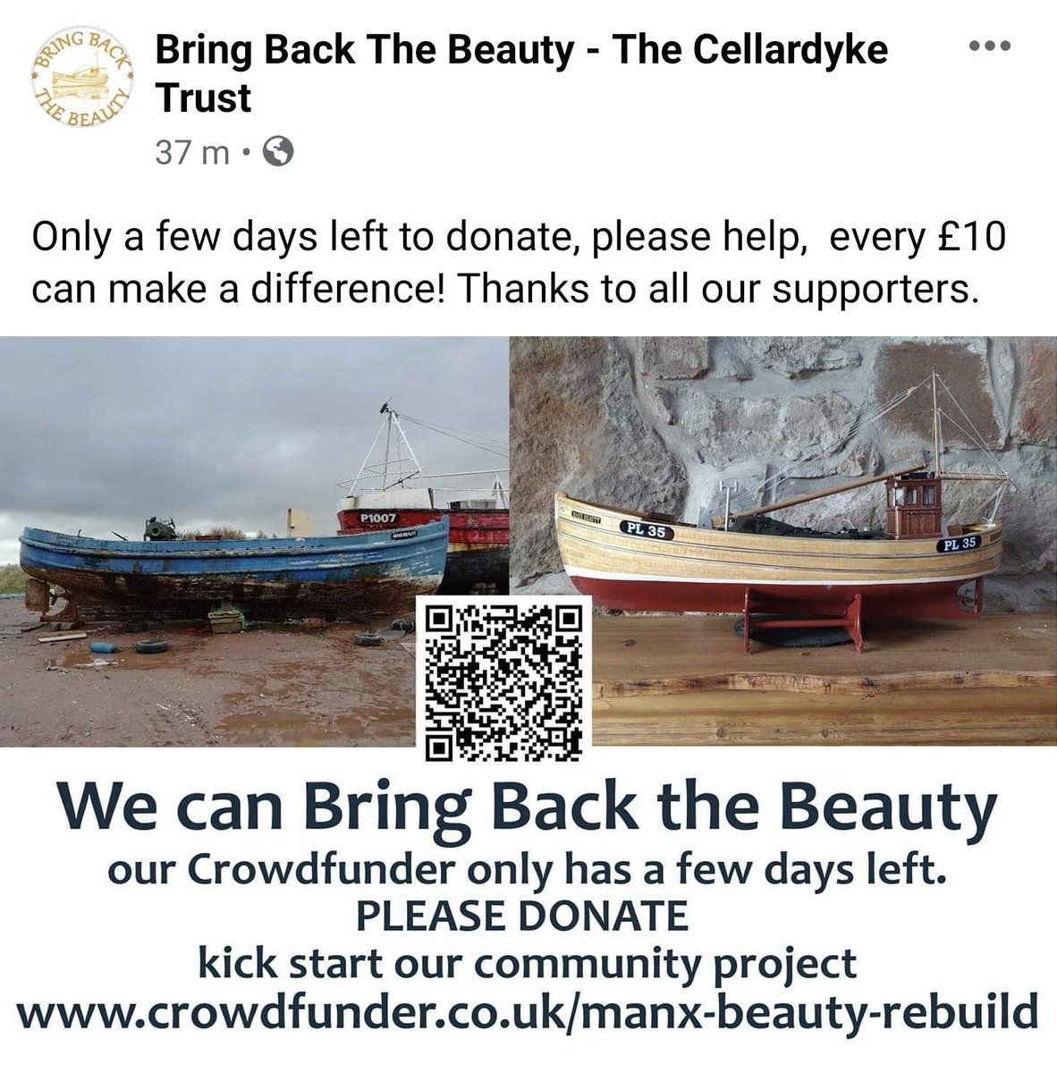 Suzanne0maddock's tweet photo. Every pound helps!!! Please help to restore my Daddy's old boat so it can live on another 84 years. #fishing #ringnetter #History #fishingboat #fisherman #Crew #skipper #Bringherback #myolddad #familydream #pleaseshare #charity #projects #manx https://t.co/nvdHunpBev