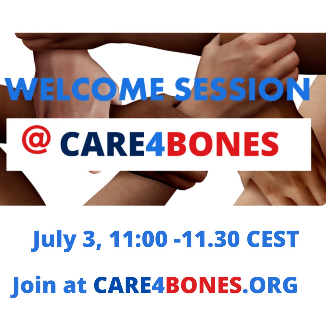 Care4BB's tweet photo. Would you like to join Care4Bones, but would
like a little introduction to the platform?

Join us at 11:00 CEST on the 3rd of July, to get a brief
introduction to this new innovative platform.

https://t.co/89O2QNn6J3 https://t.co/383sLcXOxp