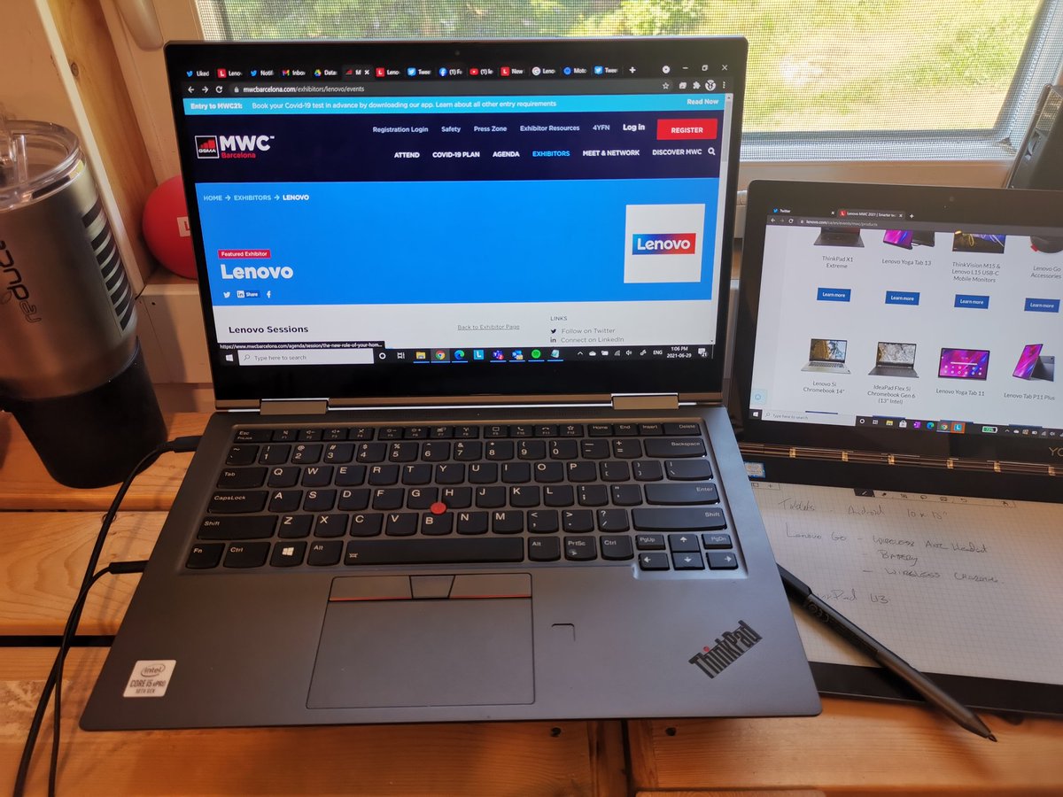 geordiemuppet's tweet photo. It is HOT π₯ outside.
I'm staying insides and taking the chance to look at the @Lenovo goodies from #MWC21
#MyThinkPad #MyLenovo #LenovoIN #LenovoMWC https://t.co/u88AF21UqI